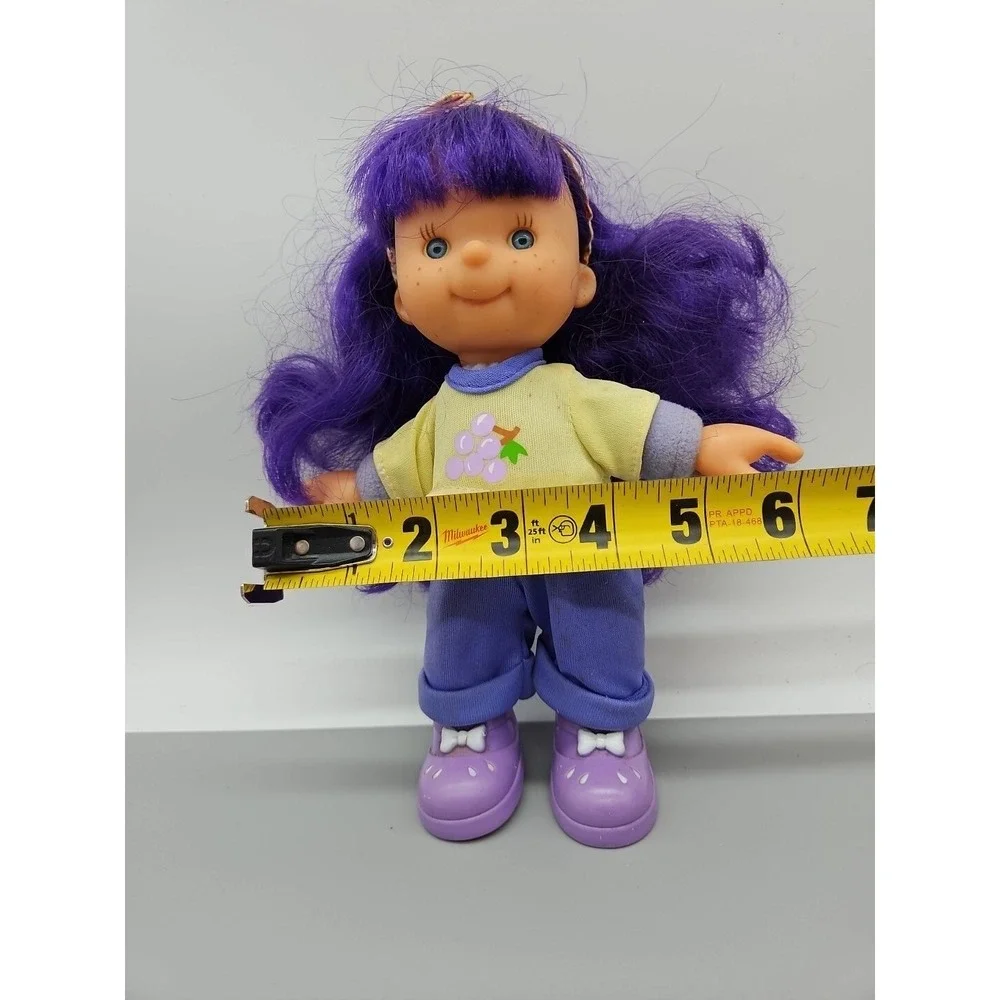 GiGo Doll Fruit Purple Hair Soft Vintage Plush Body Grape